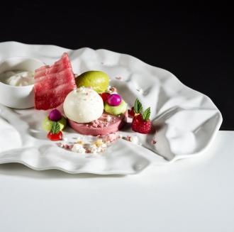 A creatively plated dish