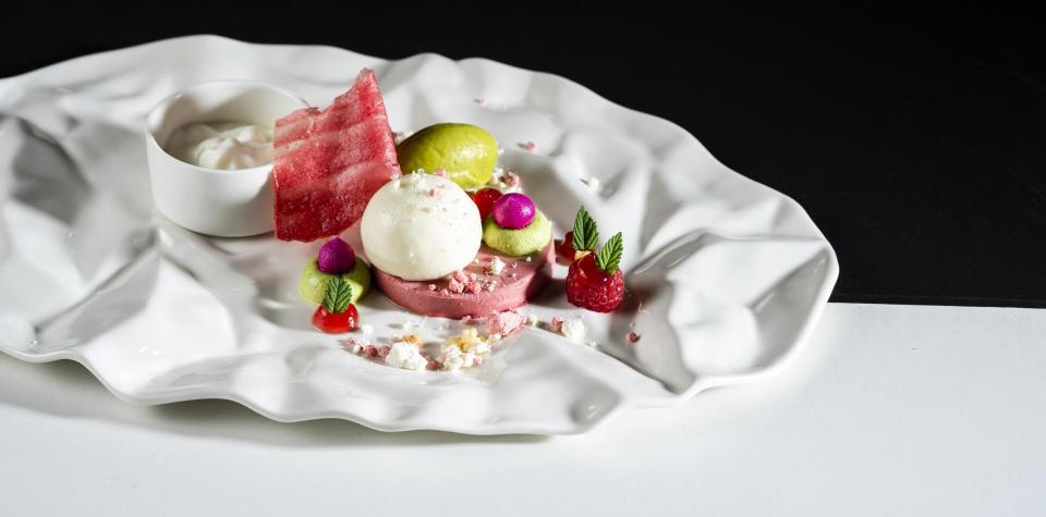 A creatively plated dish