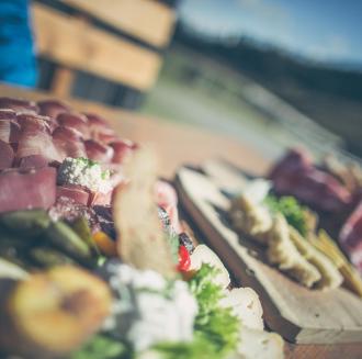 A plate of South Tyrolean speck