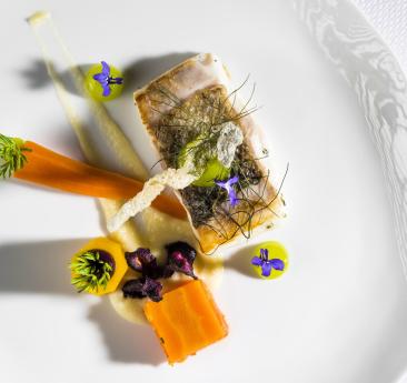 A skillfully arranged dish