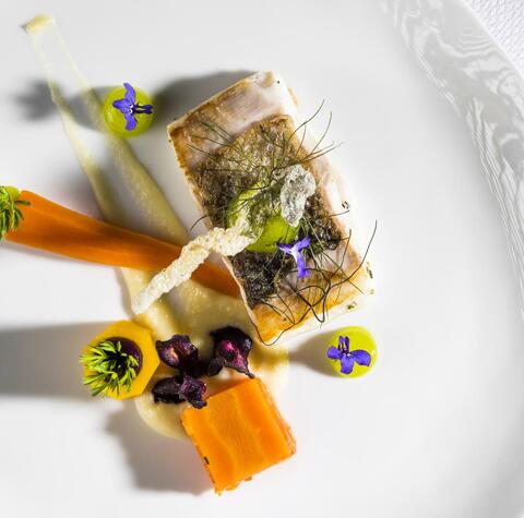 A skillfully arranged dish