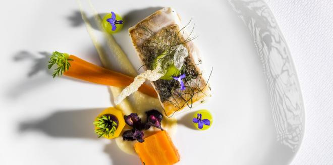 A skillfully arranged dish