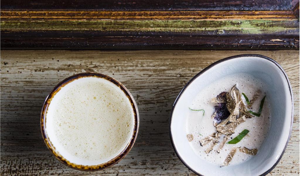 Ein kunstvoll angerichtetes Gericht