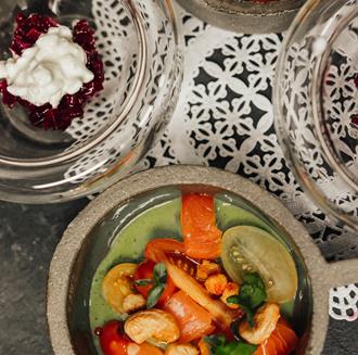 eine exklusive Speise