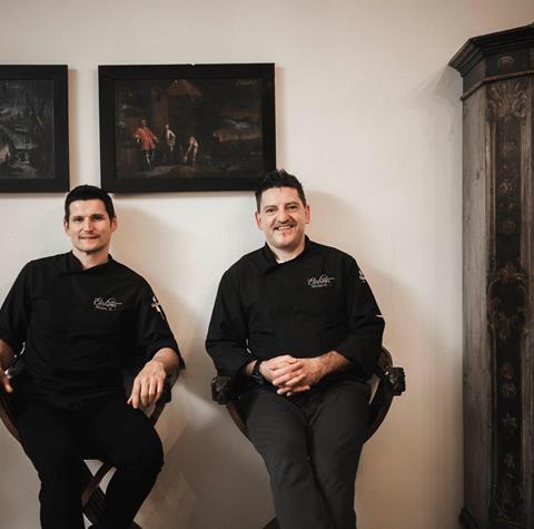 Peter Girtler with a chef