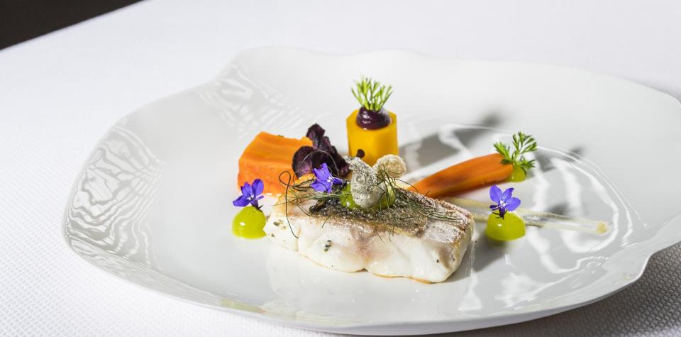 A creatively plated dish