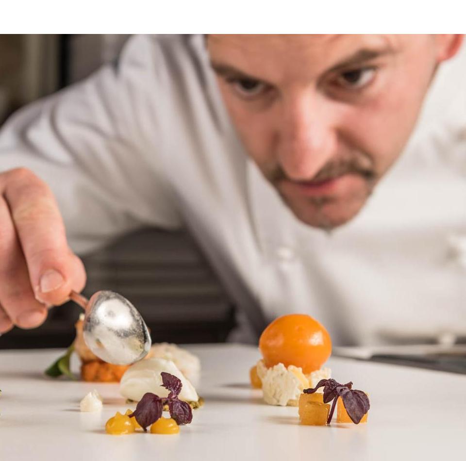 Peter Girtler is preparing a dish