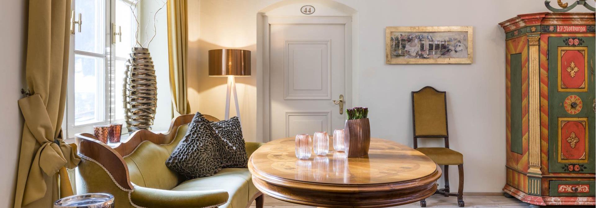 Una camera presso l'Hotel Stafler