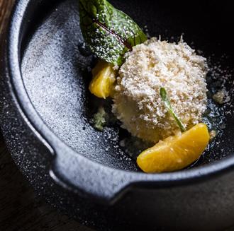 A creatively plated dish