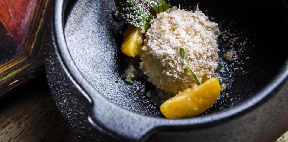 A creatively plated dish