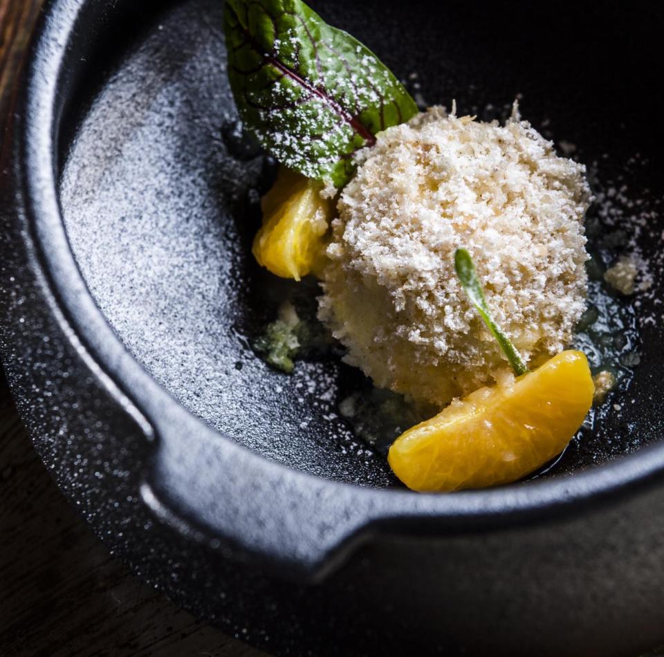 A creatively plated dish