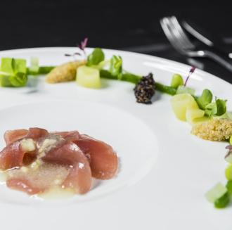 A dish presented with elegance