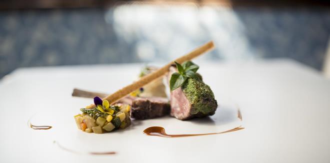 An artfully presented dish