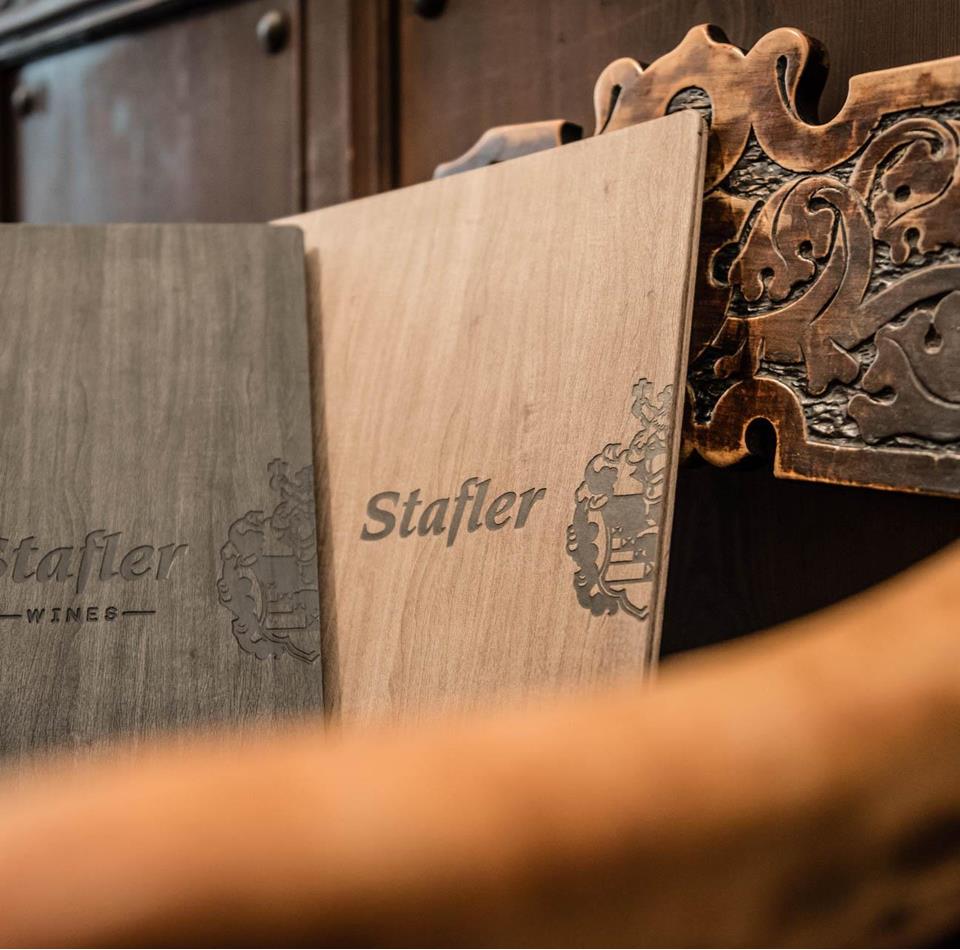 Weinkarte des Hotel Staflers