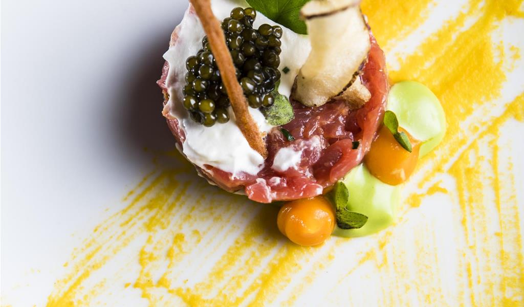 A dish presented with elegance