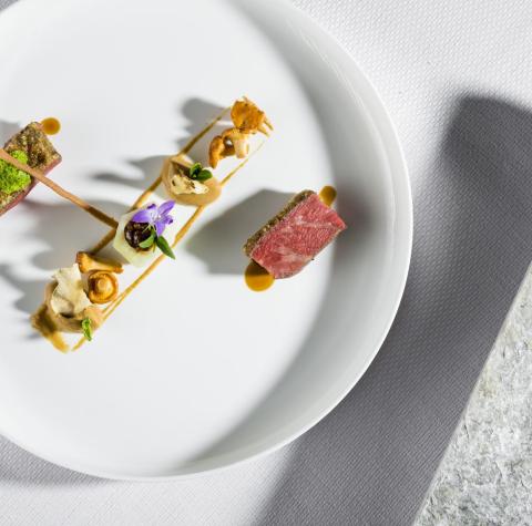 An artfully presented dish