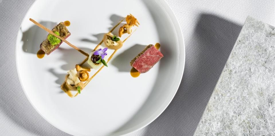 An artfully presented dish