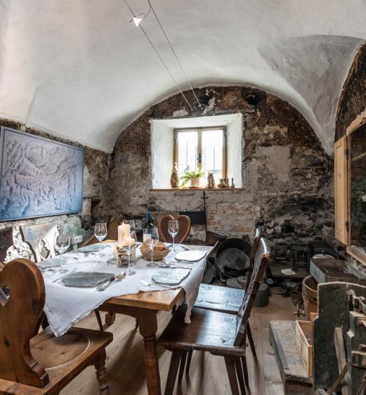 Ein gedeckter Tisch im Kramerhaus