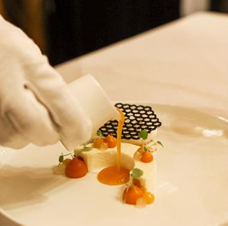 Eine Dessertkreation