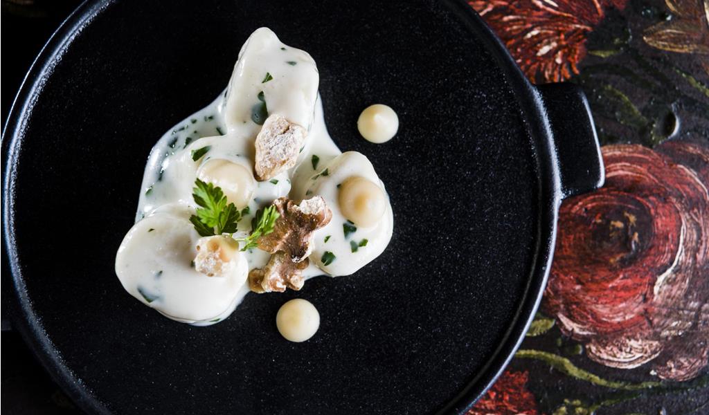 A perfectly presented gourmet dish