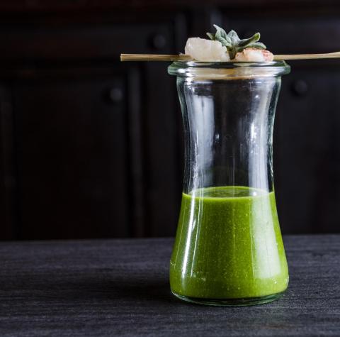 Ein sorgfältig angerichtetes Gericht