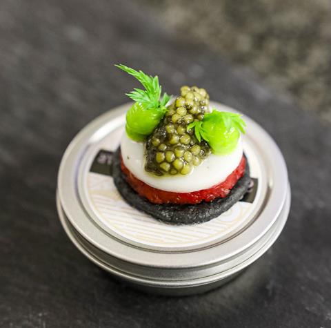 An artfully presented dish