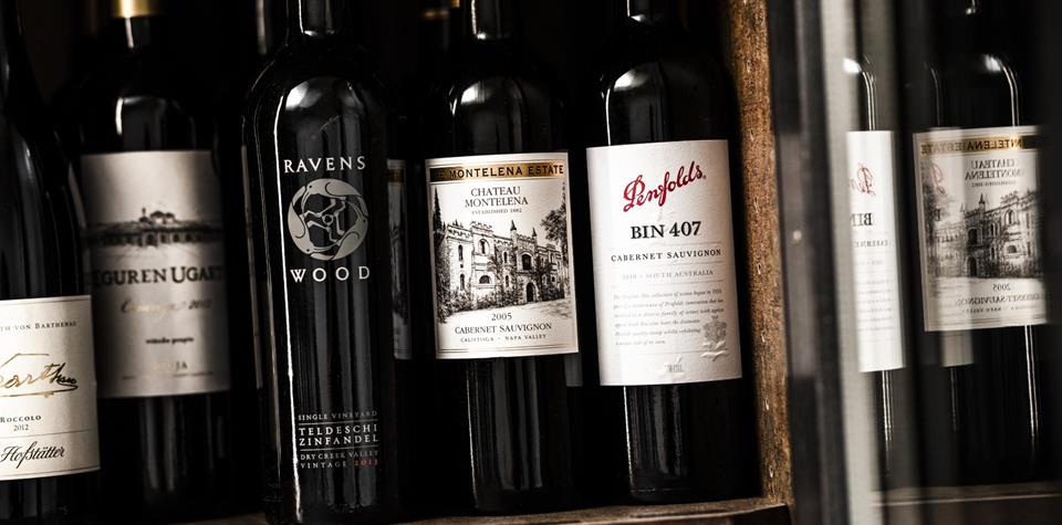 Various bottles of wine