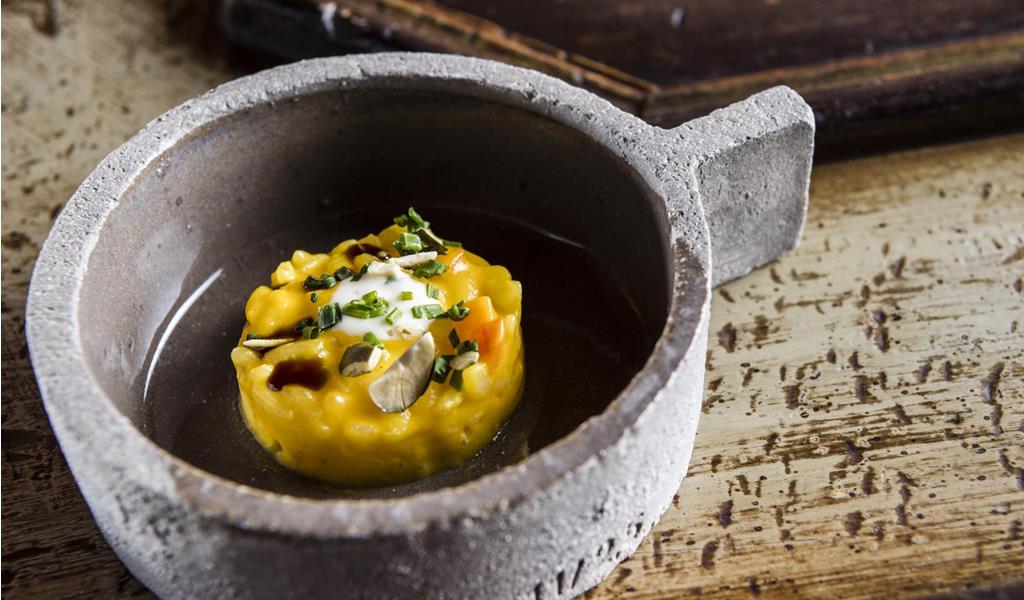 A skillfully arranged dish