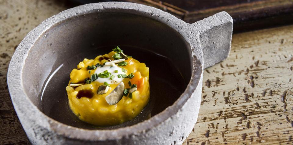 A skillfully arranged dish