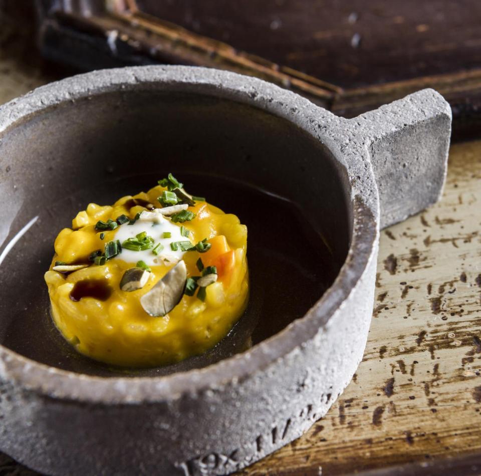 A skillfully arranged dish