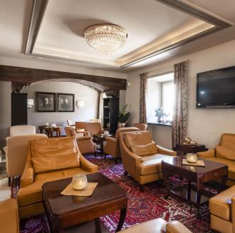 Sala soggiorno presso l'Hotel Stafler