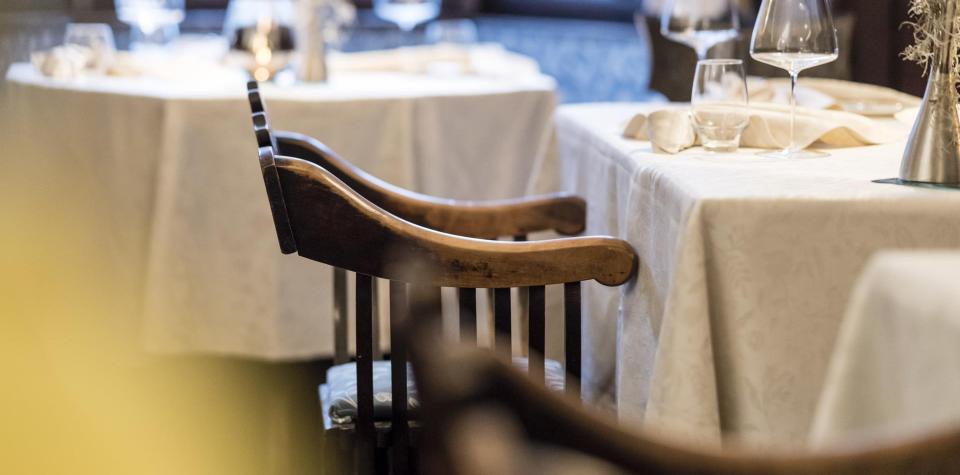 Dettaglio della Stube dell’Unicorno all’Hotel Stafler