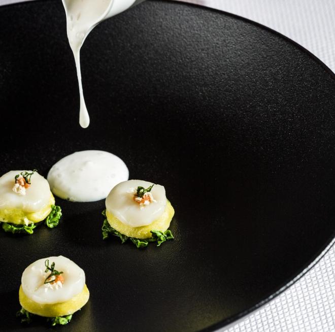 A skillfully arranged dish