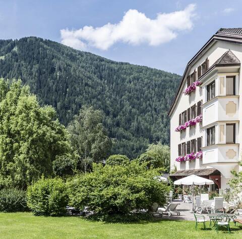 La facciata esterna dell’Hotel Stafler