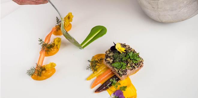 A carefully crafted dish