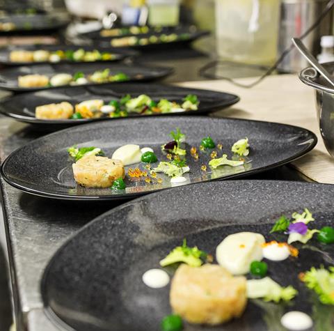 una composizione dello chef