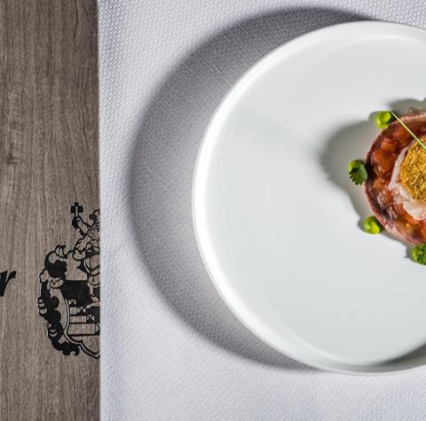 A creatively plated dish