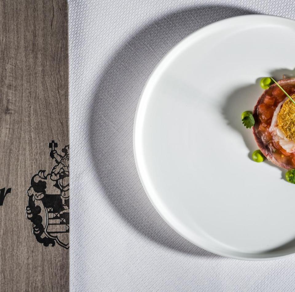 A creatively plated dish