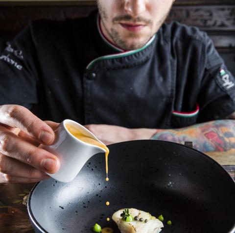 Ein elegantes Tellergericht