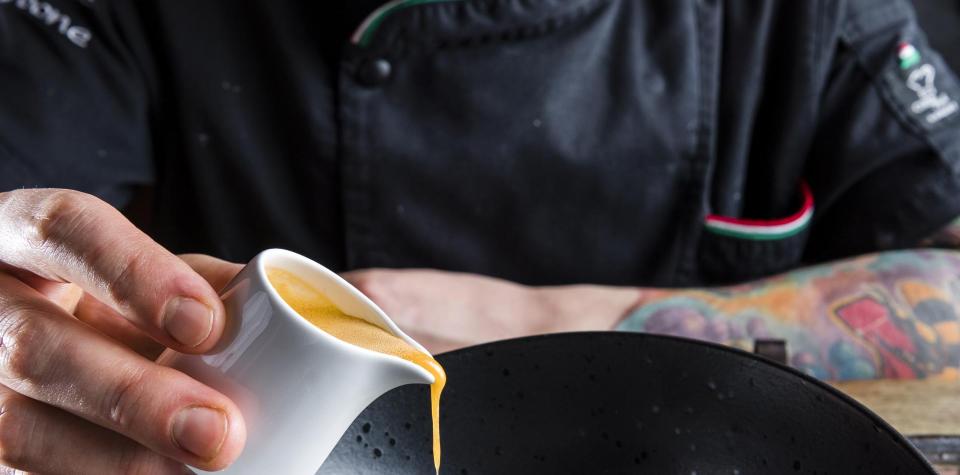 Ein elegantes Tellergericht