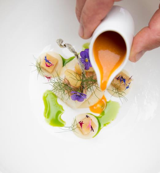 An artfully presented dish