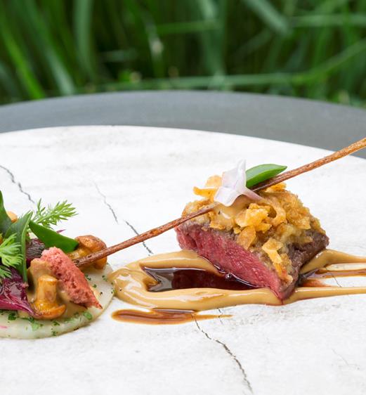 An artfully presented dish