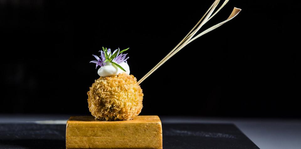 A creatively plated dish