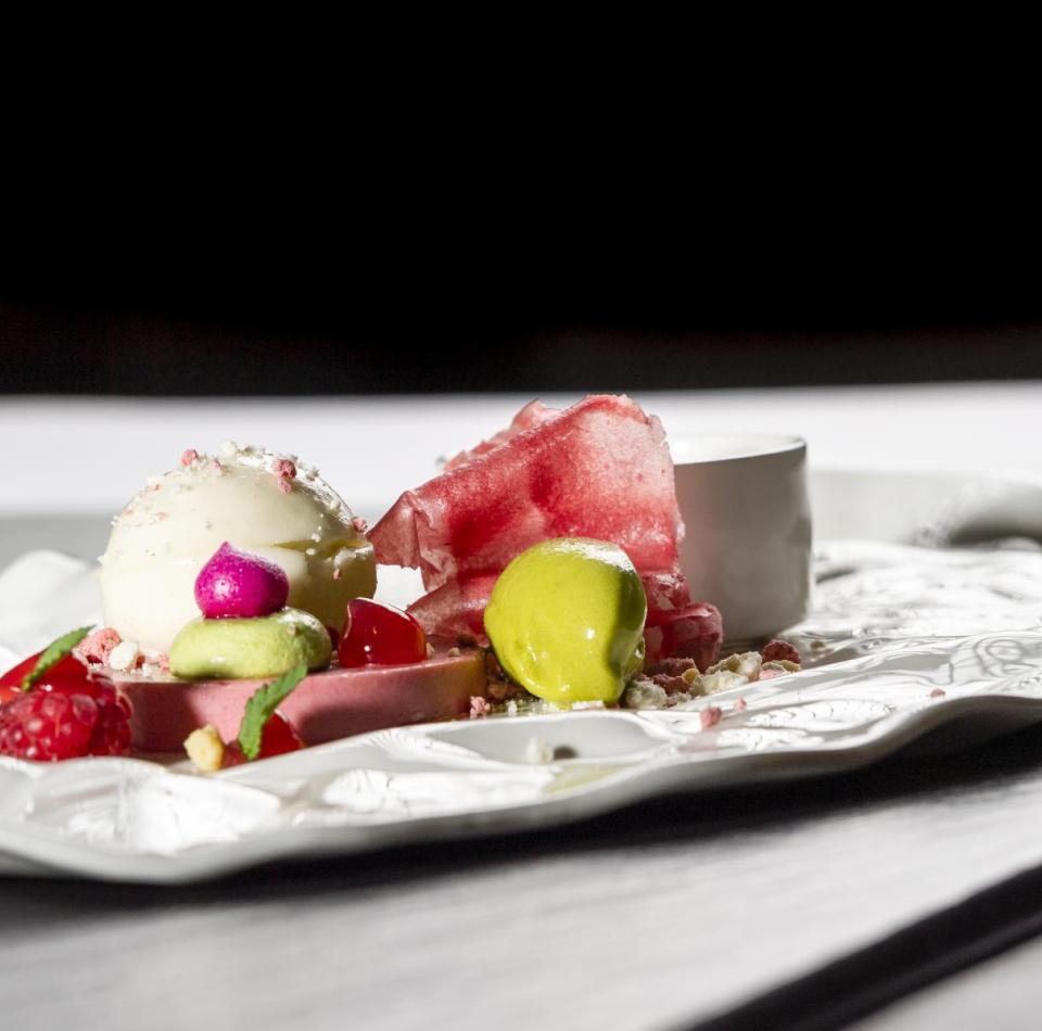 A creatively plated dish