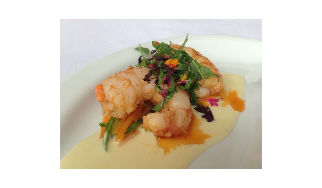 Garnelen, fein angerichtet